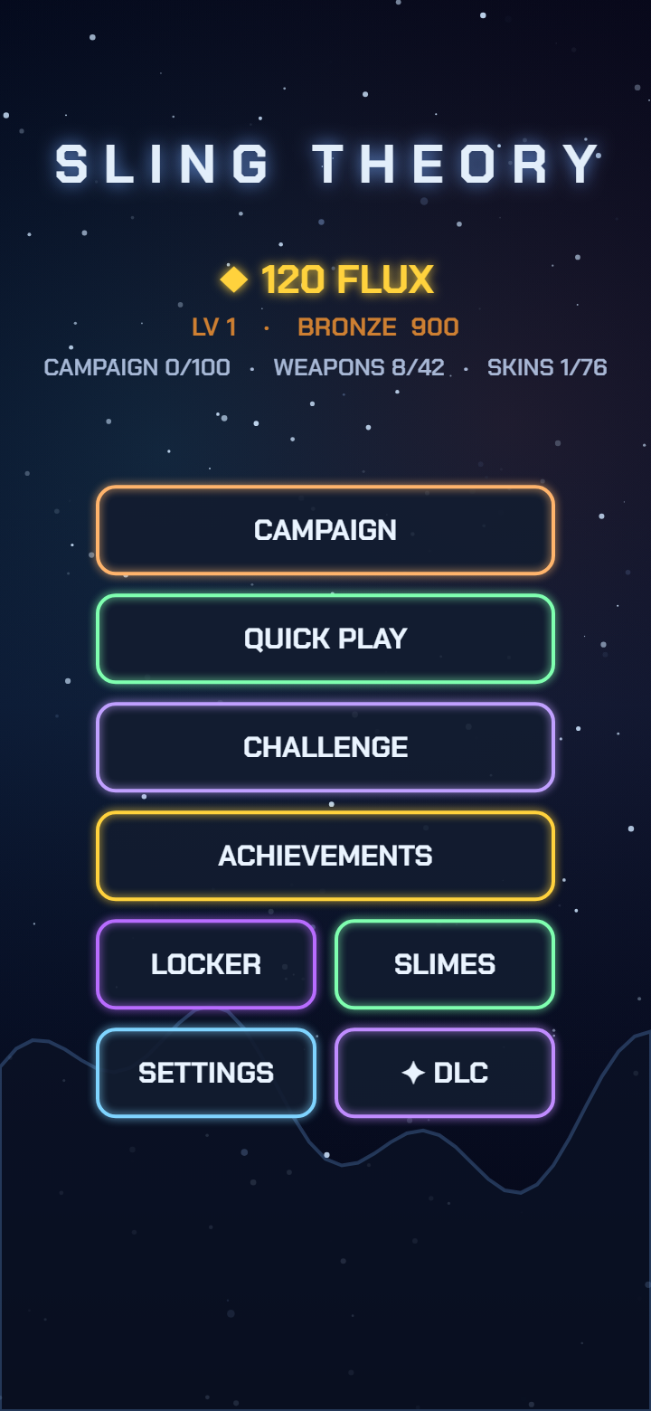 The main menu